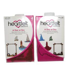 Heartfelt Creations A Day at Sea Craft Dies & Cling Stamps Ocean Lighthouse Rope